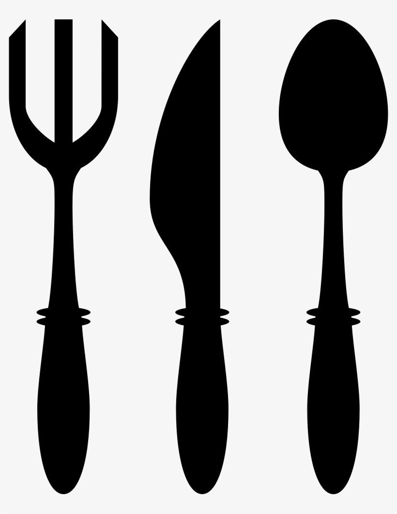 Fork Knife And Spoon Utensils Comments - Tenedor Cuchara Cuchillo Png, transparent png download