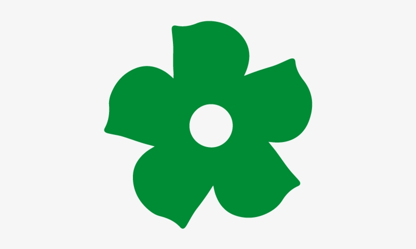 Green Flower - Blue, transparent png download