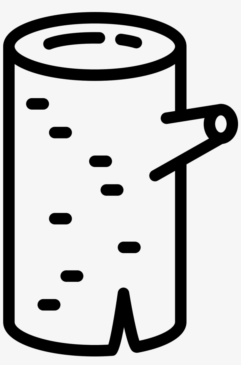 A Wood Icon Is Shown With A Cut Piece Of Wood From - Tree, transparent png download