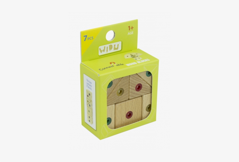 Widu Magnetic Wooden Building Blocks, 7 Piece Assorted - Widu Connectable Wood Blocks By Widu, transparent png download
