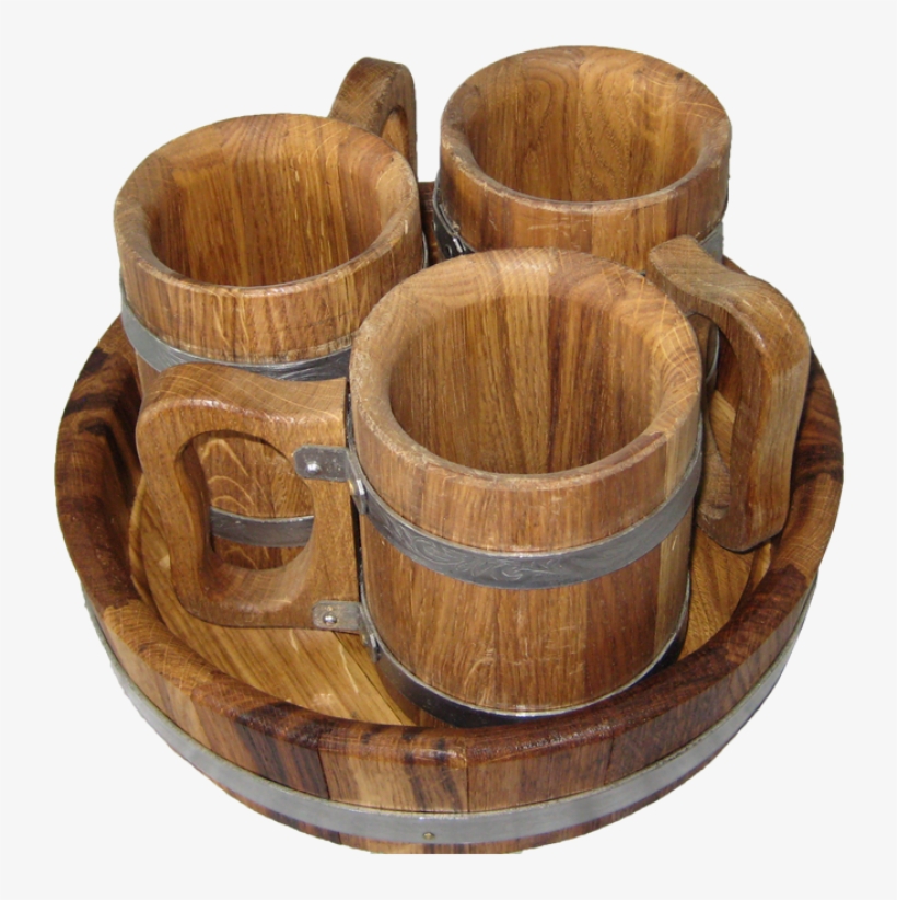 Beer Mug Wooden - Bierkrug Aus Holz, transparent png download