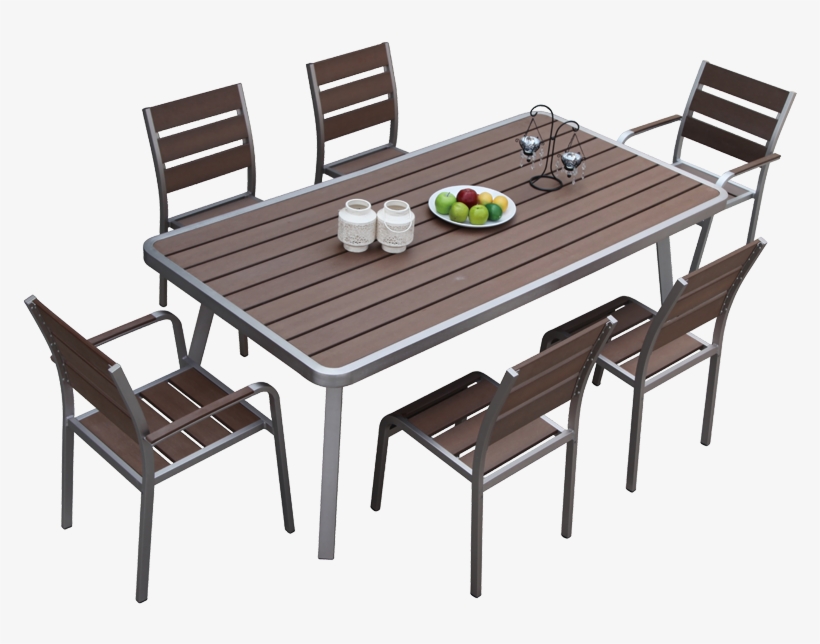7 Piece Outdoor Dining Setting - Furniture, transparent png download