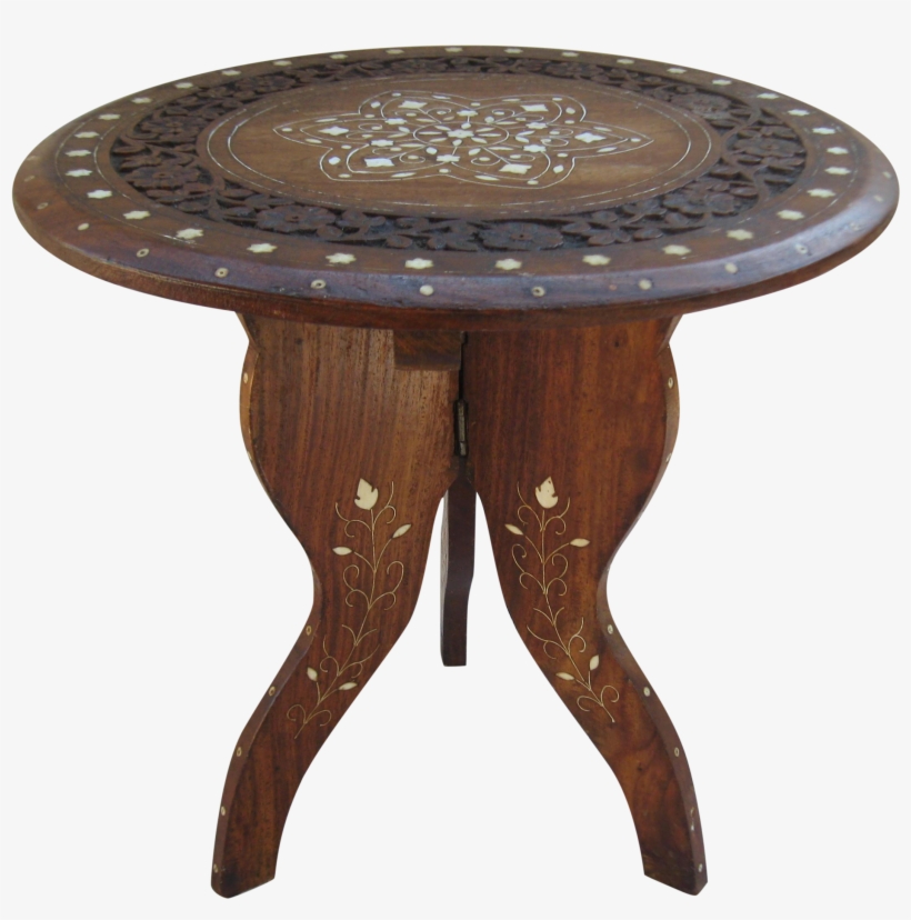 Teak Plant Stand Table - Desk, transparent png download