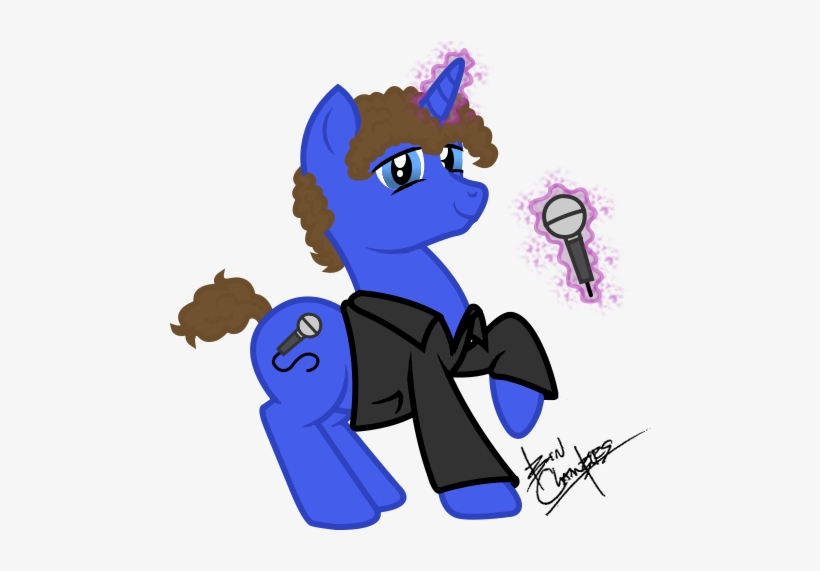 Bigrodeo, Billy Joel, Magic, Microphone, Ponified, - Cartoon, transparent png download