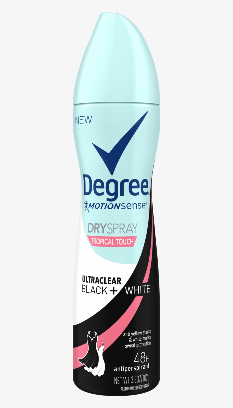 Sweat Zone - Degree Motionsense Ultra Clear Antiperspirant, Dry, transparent png download