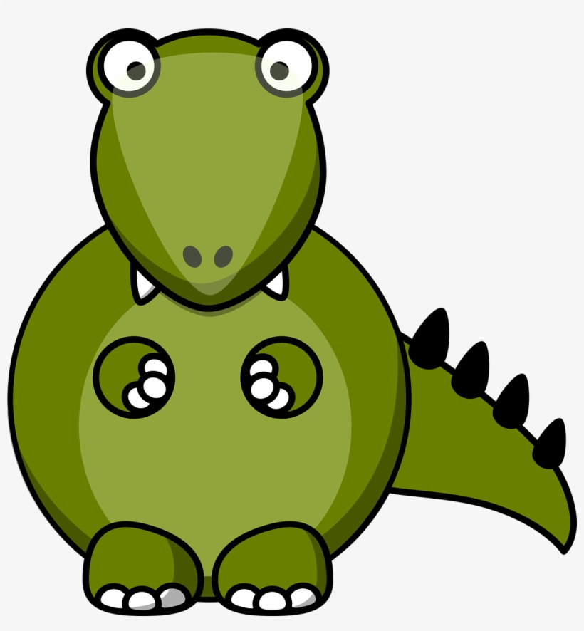 Cute Dragon - Cartoon Tyrannosaurus Rex Dinosaur Shower Curtain, transparent png download