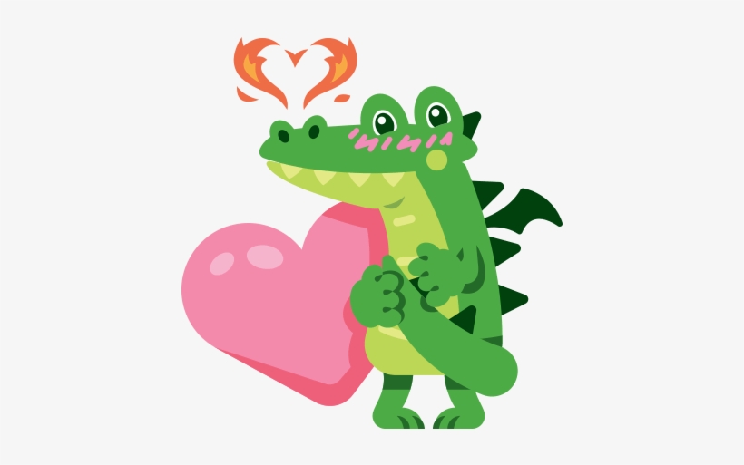 Cute Dragon In Love - In Love, transparent png download