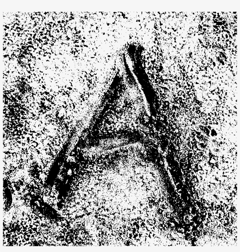 Big Image - Letter A Written In Sand, transparent png download
