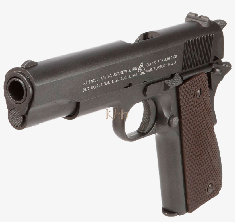 Pistola Colt M1911 100 Aniversario Co2 Gris-marron - 1911 45 Caliber Lapd Swat, transparent png download