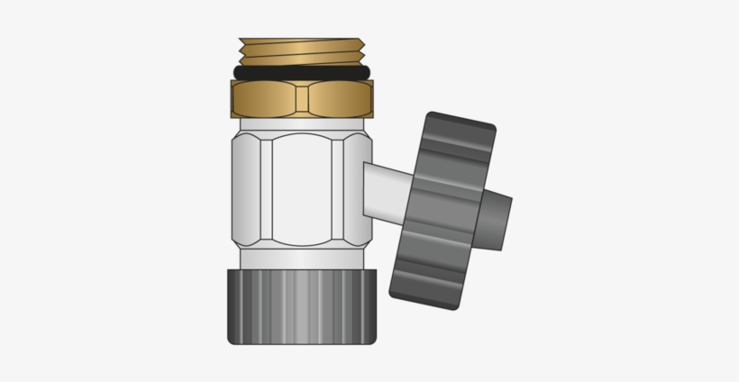 Metal Hose Bib - Angle, transparent png download