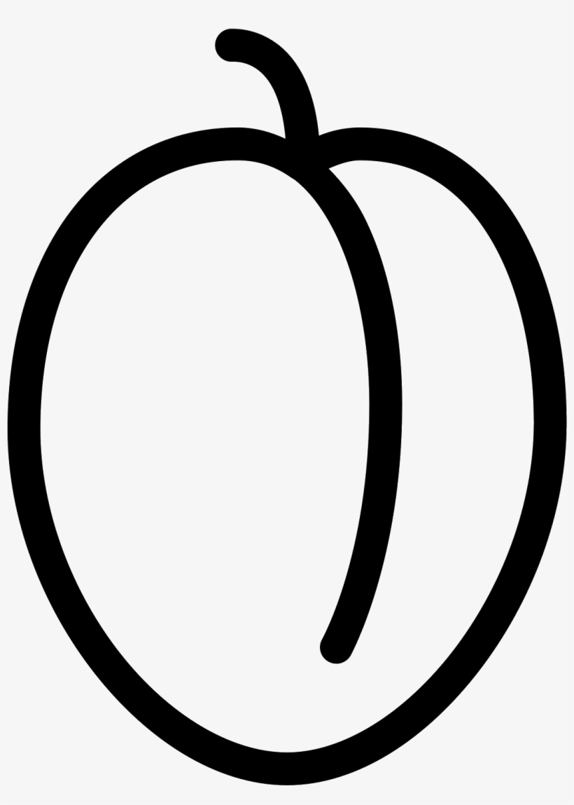 The Icon Is A Simplified Depiction Of A Plum - Icon, transparent png download