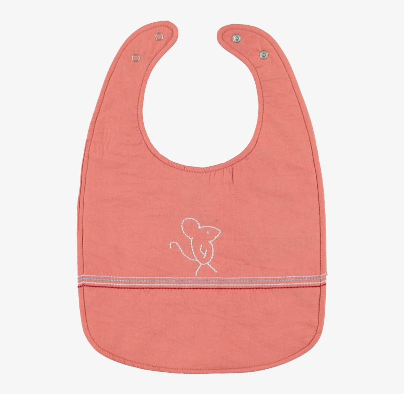 Kidscase Home Mouse Bib - Peach, transparent png download