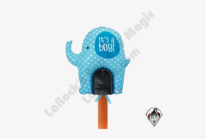 Welcome Home Baby - It's A Boy Blue Elephant Mailbox, transparent png download