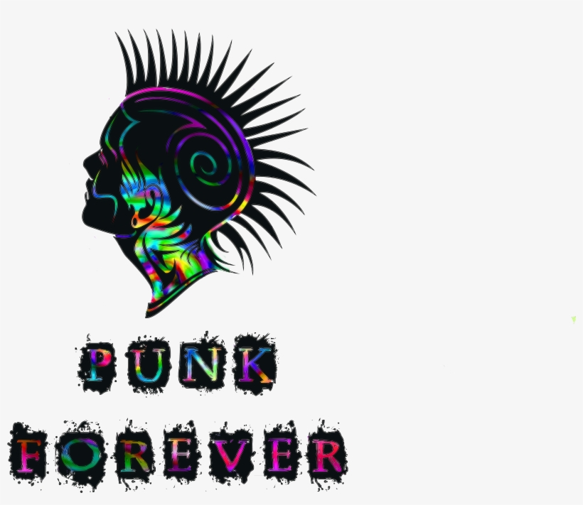 Abtract Punk Mohawk Hair Rock Music Pink - Punk Cool Pillow Case, transparent png download