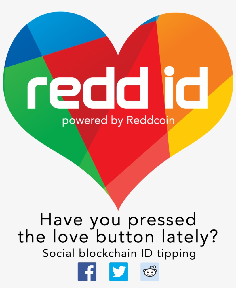 Reddcoin Redd Id Blockchain Social Media Tipping - Heart, transparent png download