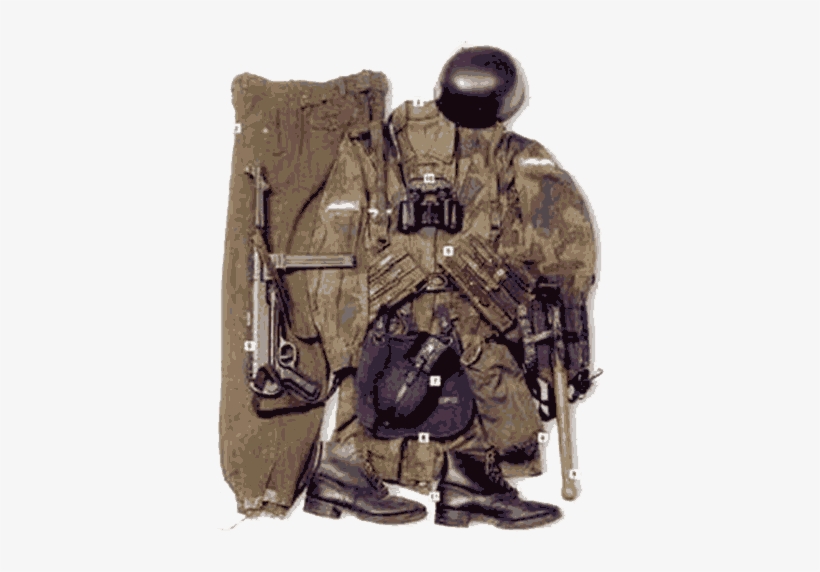 German Paratroopers Were Equipped Much The Same As - German Paratroopers Crete, transparent png download