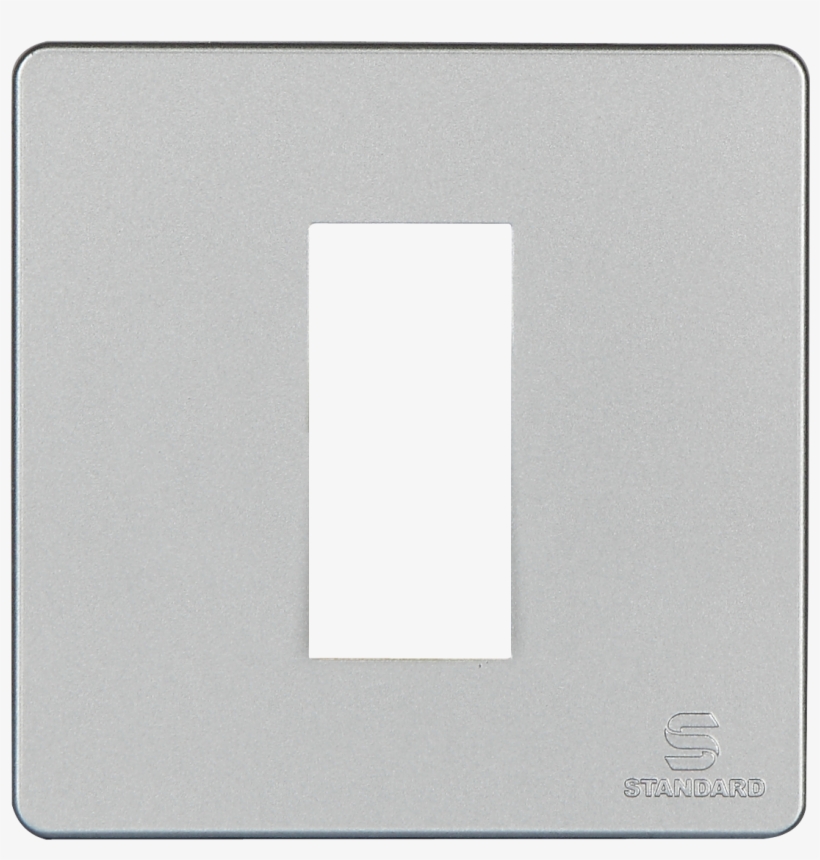 1 M Moonlit Silver Cover Plate Radiant Grey Ivy Modular - Beige, transparent png download