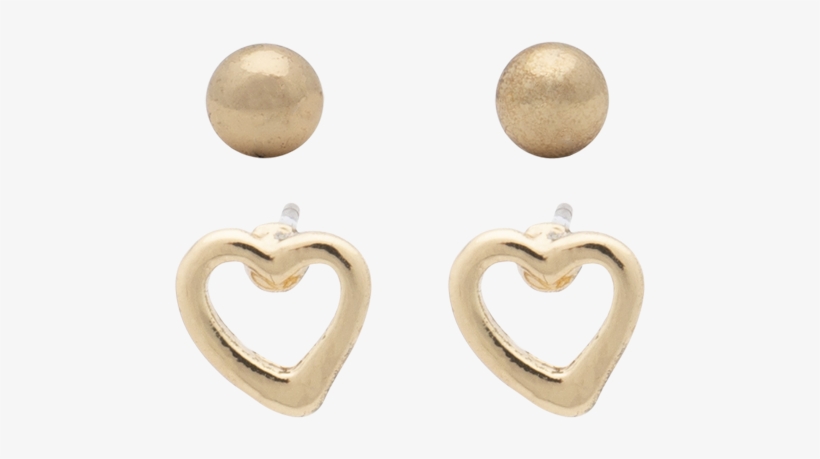 Gold Ball Open Heart - Gold, transparent png download