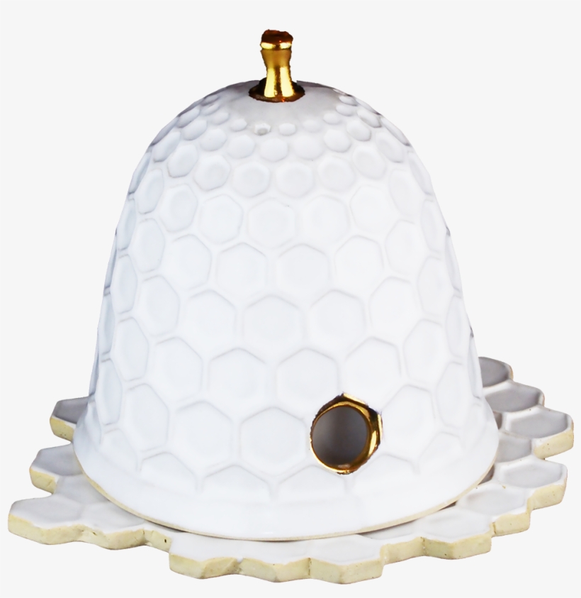 Ceramic Honey Pot With 14k Gold - Tortoise, transparent png download