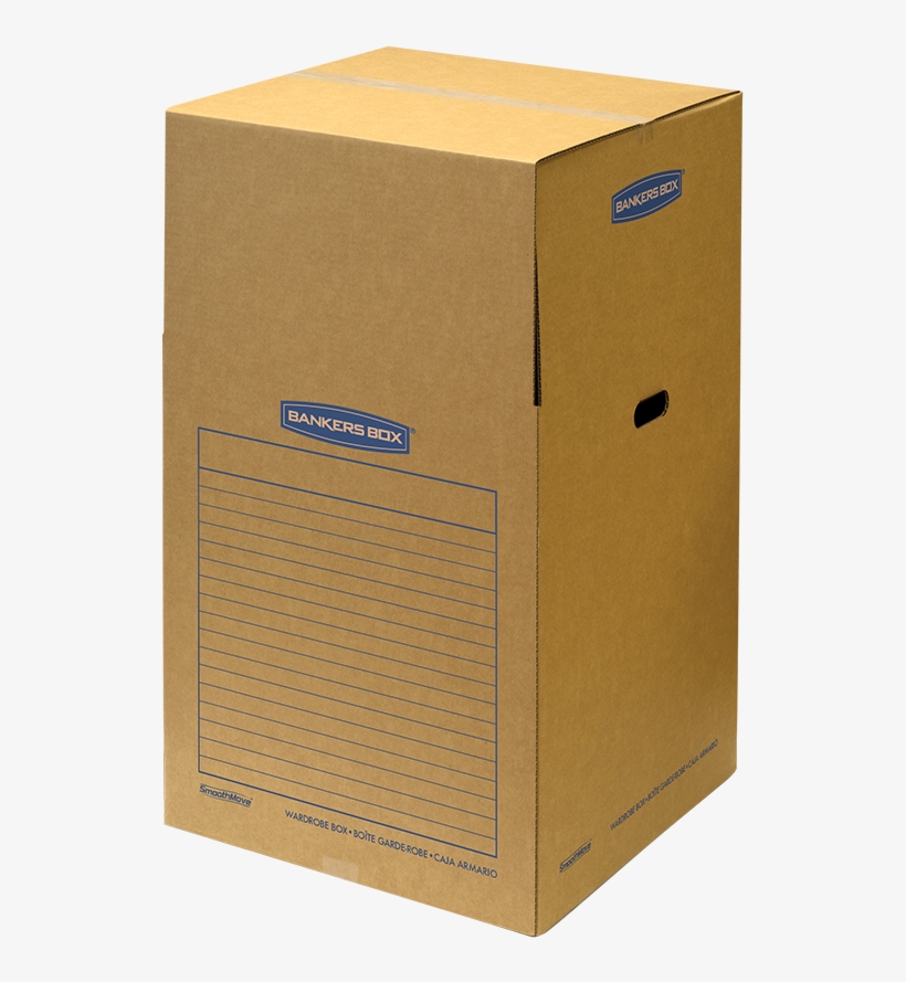 Smoothmove™ Classic Moving Boxes, Medium 77172 - Bankers Box Smoothmove Wardrobe Moving Boxes, 20 Inch, transparent png download