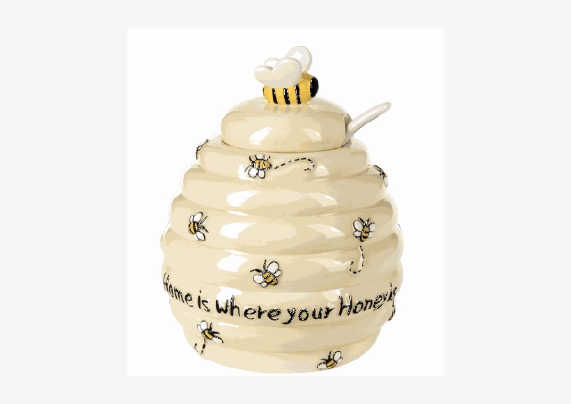 Honey Pot With Spoon - Ganz Honey Jar, Home Is Where Your Honey Is (er37138), transparent png download