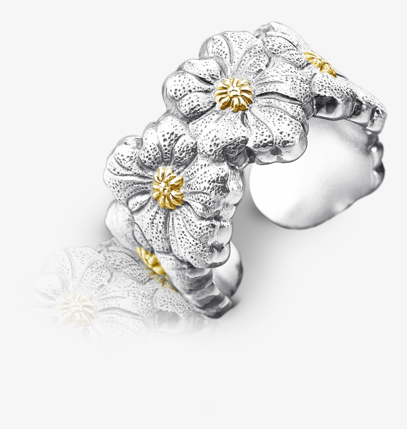 Buccellati - Rings - Gardenia Eternelle - Jewelry - Buccellati Anelli Argento, transparent png download