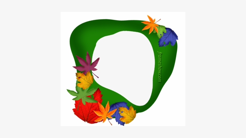 Colorful Fall Photo Frame - Fall Frames, transparent png download