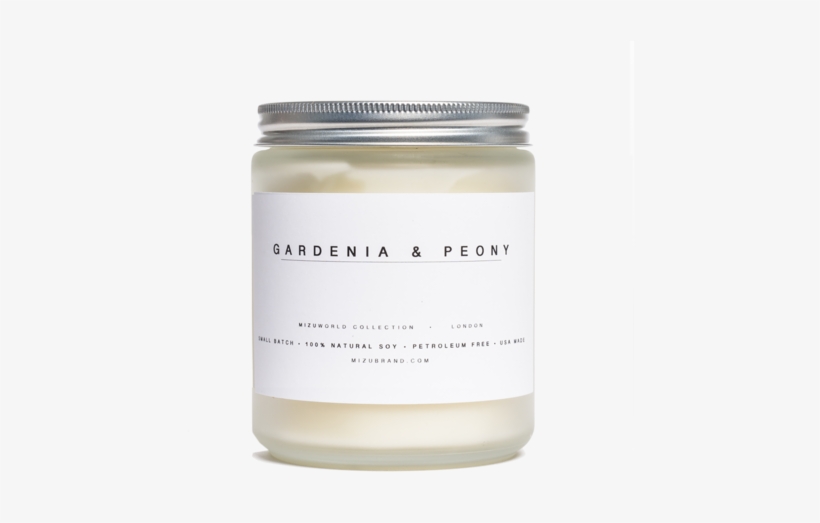 Mizu Candle England Gardenia Peony - Oakmoss Candle, transparent png download