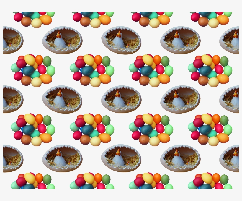 Happy Easter Pattern Background Seamless Isolated - Circle, transparent png download