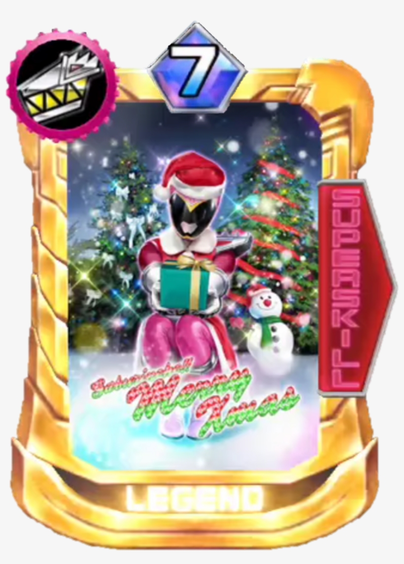 Kyoryupink Christmas Card In Super Sentai Legend Wars - Super Sentai Legend Wars Kyoryuger, transparent png download