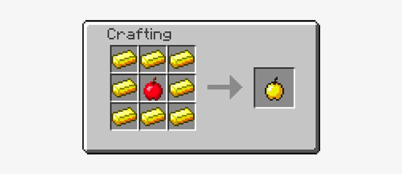 8 Gold Ingots 1 Apple - Make Lucky Blocks In Minecraft, transparent png download