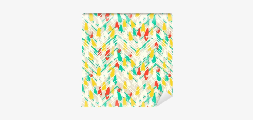Papel Pintado Autoadhesivo Impresión De Chevron Con - Clip Art, transparent png download