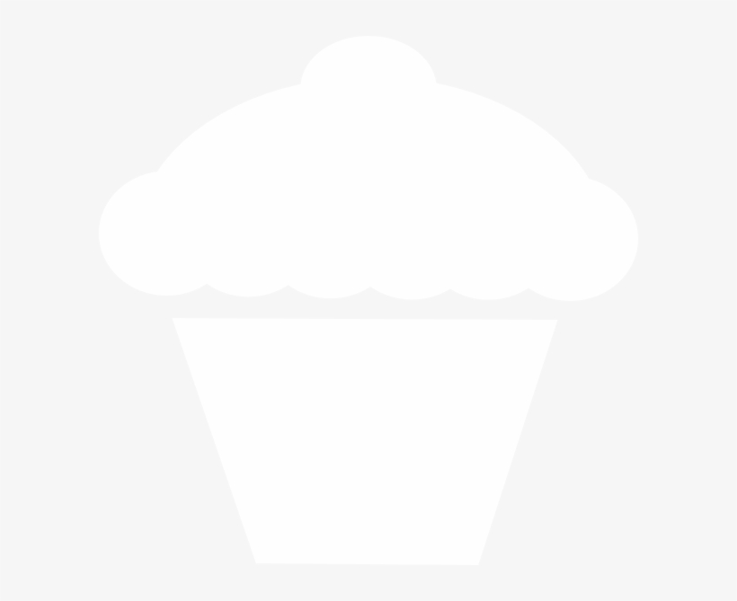 Cupcake - Clipart - Black - And - White - White Cupcake Clipart, transparent png download