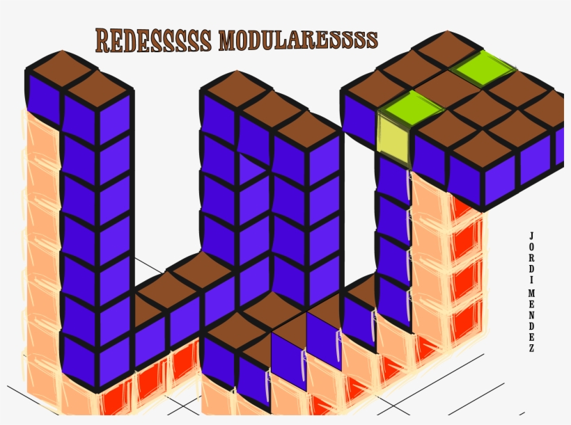 Variacion De Color Y Linea De Redes Modulares - Computer Network, transparent png download