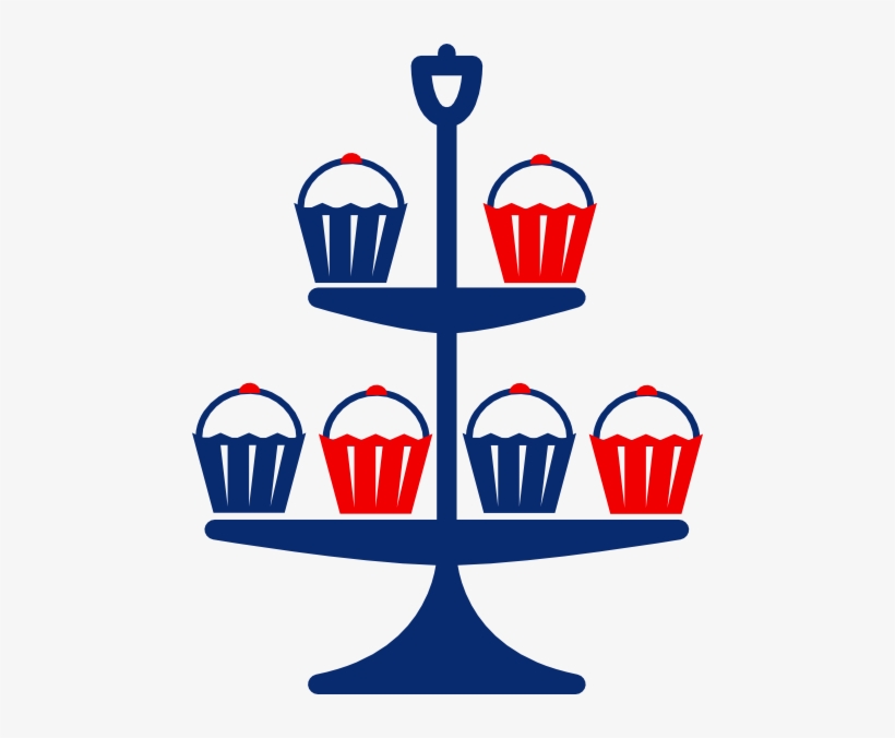 Cup Cake Stand Clip Art - Cake Stand Free Clipart, transparent png download