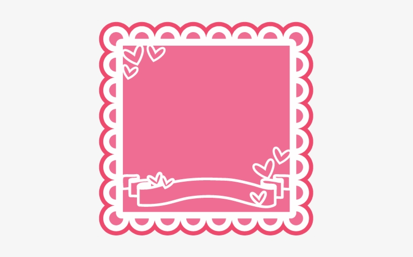 Valentine Banner Overlay Svg Scrapbook Cut File Cute - Valentine's Day, transparent png download