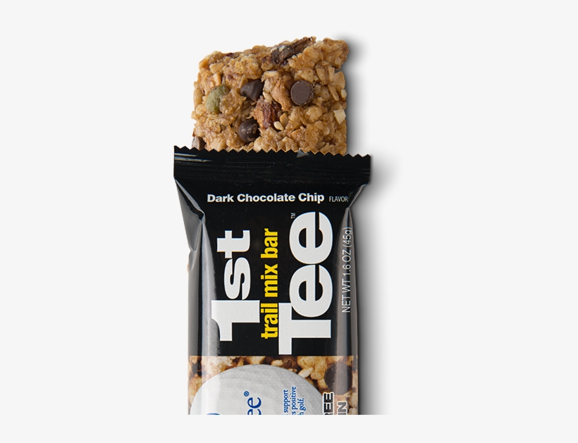 1st Tee Dark Chocolate Chip Trail Mix Bar - Chocolate Chip, transparent png download