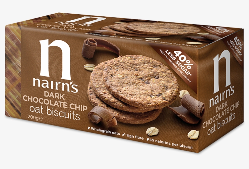 Nairns Chocolate Oat Biscuits, transparent png download