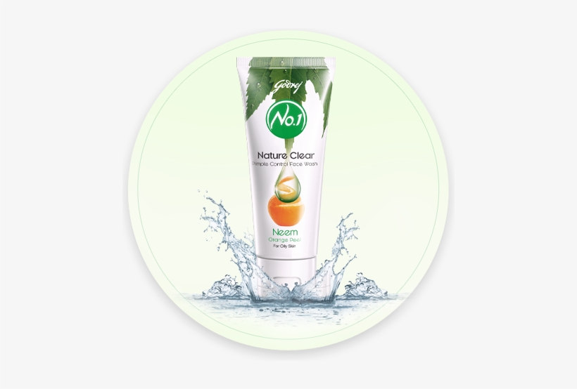 Nature Clear Pimple Control Facewash - Godrej No 1 Kesar Fairness Face Wash 50gms, transparent png download