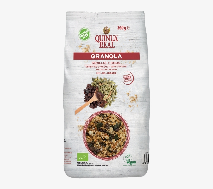 Quinua Real Granola With Seeds And Raisins, transparent png download