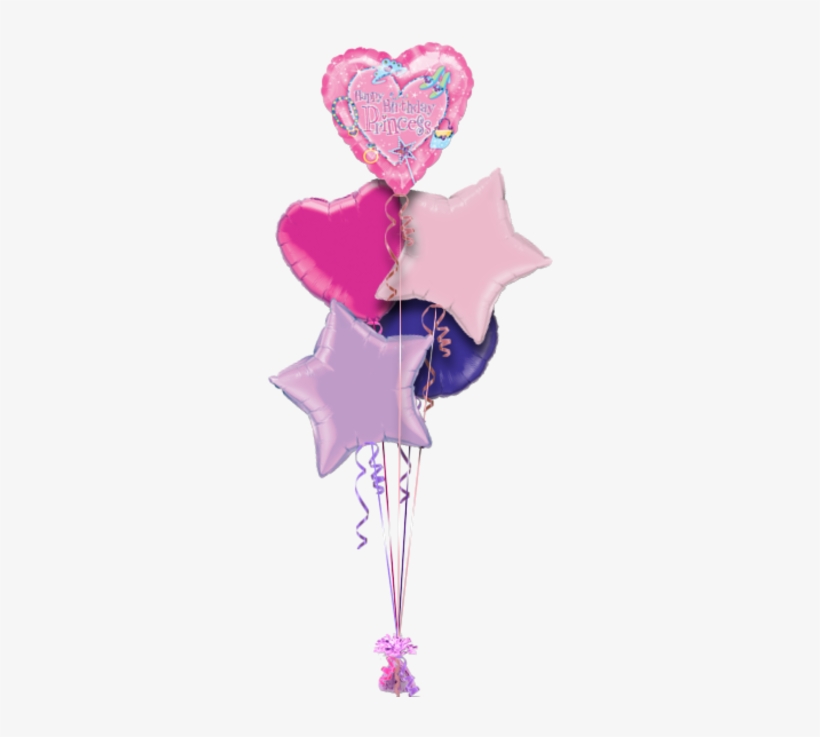 Princess Birthday Wand Party Balloon - Pink Princess Balloon - Party Supplies, transparent png download