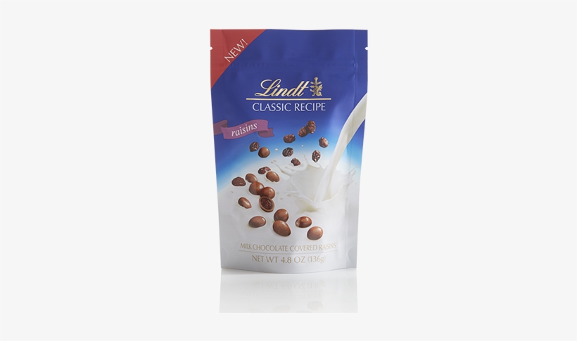 Classic Recipe Milk Chocolate Covered Raisins - Lindt Chocolate Covered Raisins, transparent png download