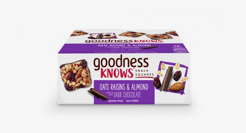 Goodnessknows: Snack Squares - Cranberry, Almond, Dark, transparent png download