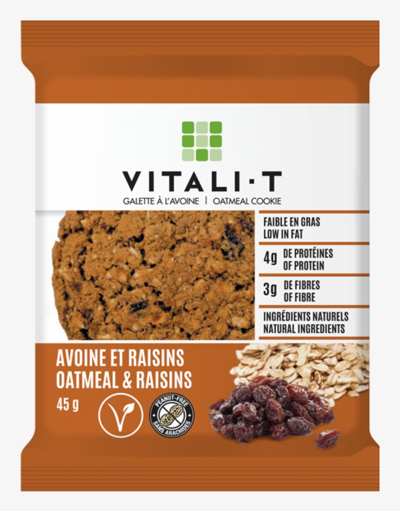 Oatmeal & Raisins Oatmeal Cookies - Rodzynki Sułtanki 500g Organic - Bio, transparent png download