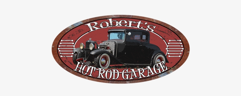 Get A Custom, Tin Sign, Featuring Your Actual Car, - Vintage Car, transparent png download