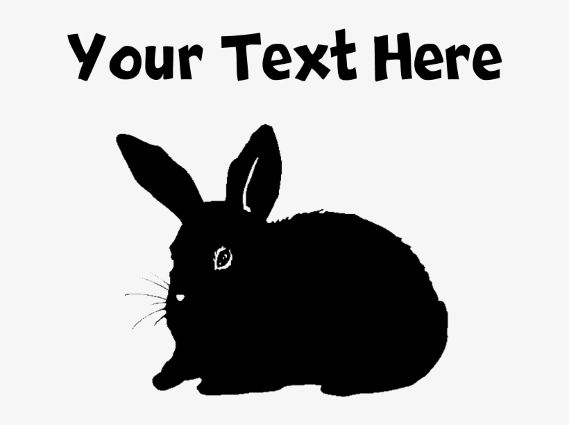 Custom Bunny Silhouette Mousepad - Cartoon Alligator, transparent png download