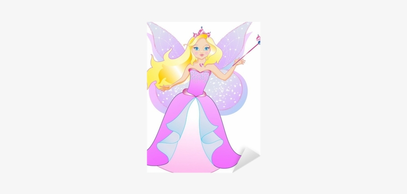 The Princess Has The Wings And Magic Wand Sticker • - Princes, transparent png download