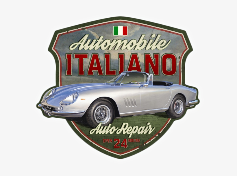 Festivals Of Speed - Automobile Italiano Vintage Metal Sign 18 X 12 Inches, transparent png download