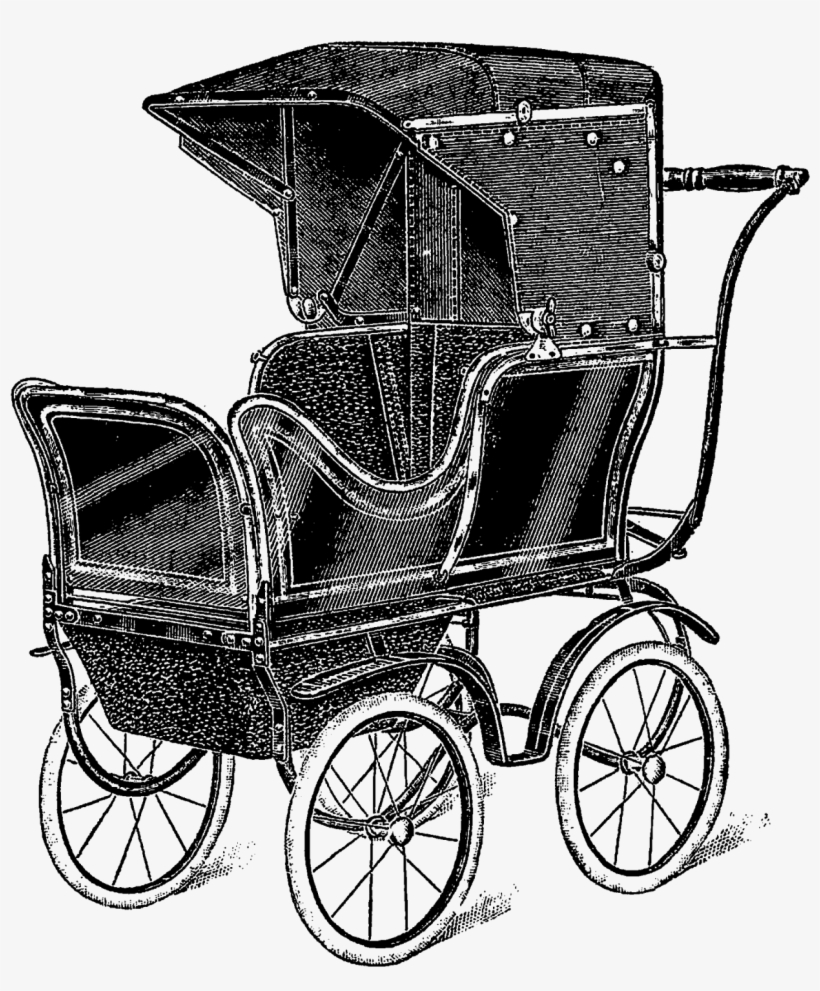 Digital Baby Carriage Image - Baby Transport, transparent png download