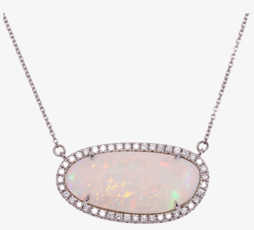 Opal & Diamond Necklace - 9ct Gold Spare Chain Links, transparent png download